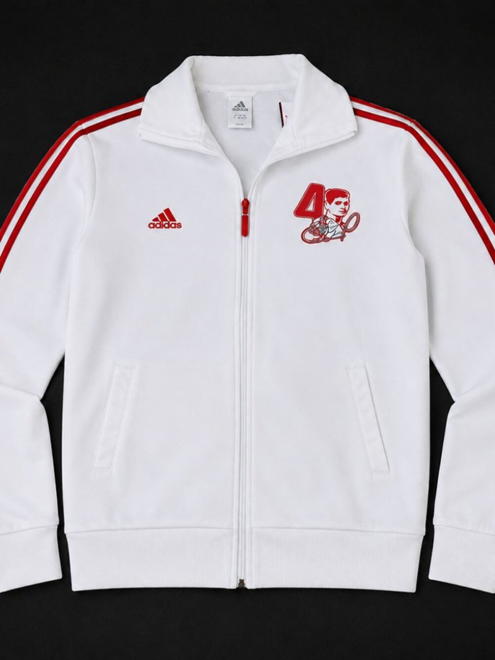 Adidas Steven Gerrard Soccer Signature Track Jacket Men's White